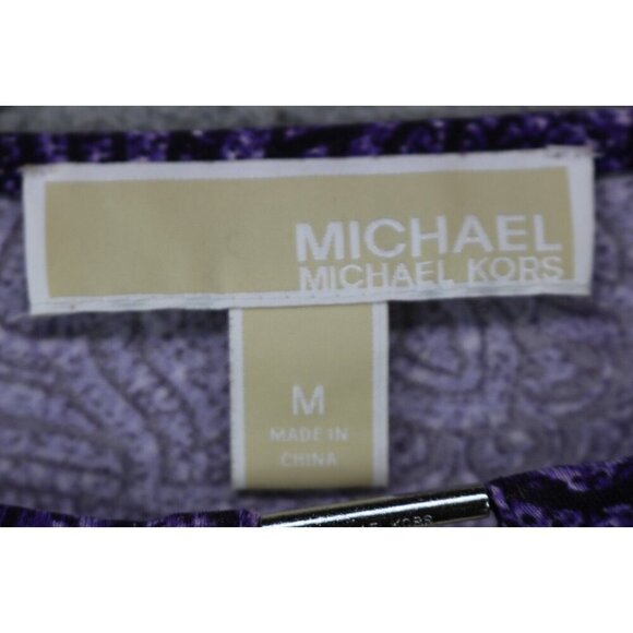 Michael Kors Long Belled Sleeve Tunic-Size Medium-Boho-Paisley - Picture 4 of 10